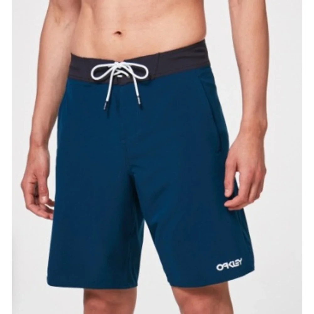 Oakley‎ Double Up 20 RC Mens Boardshorts Blue Teal Stretch Lightweight 38